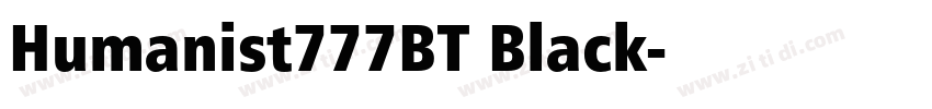 Humanist777BT Black字体转换 Humanist777BT Black字体转换